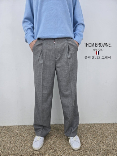 TB 린넨 면 옆밴딩 와이드 슬렉스
