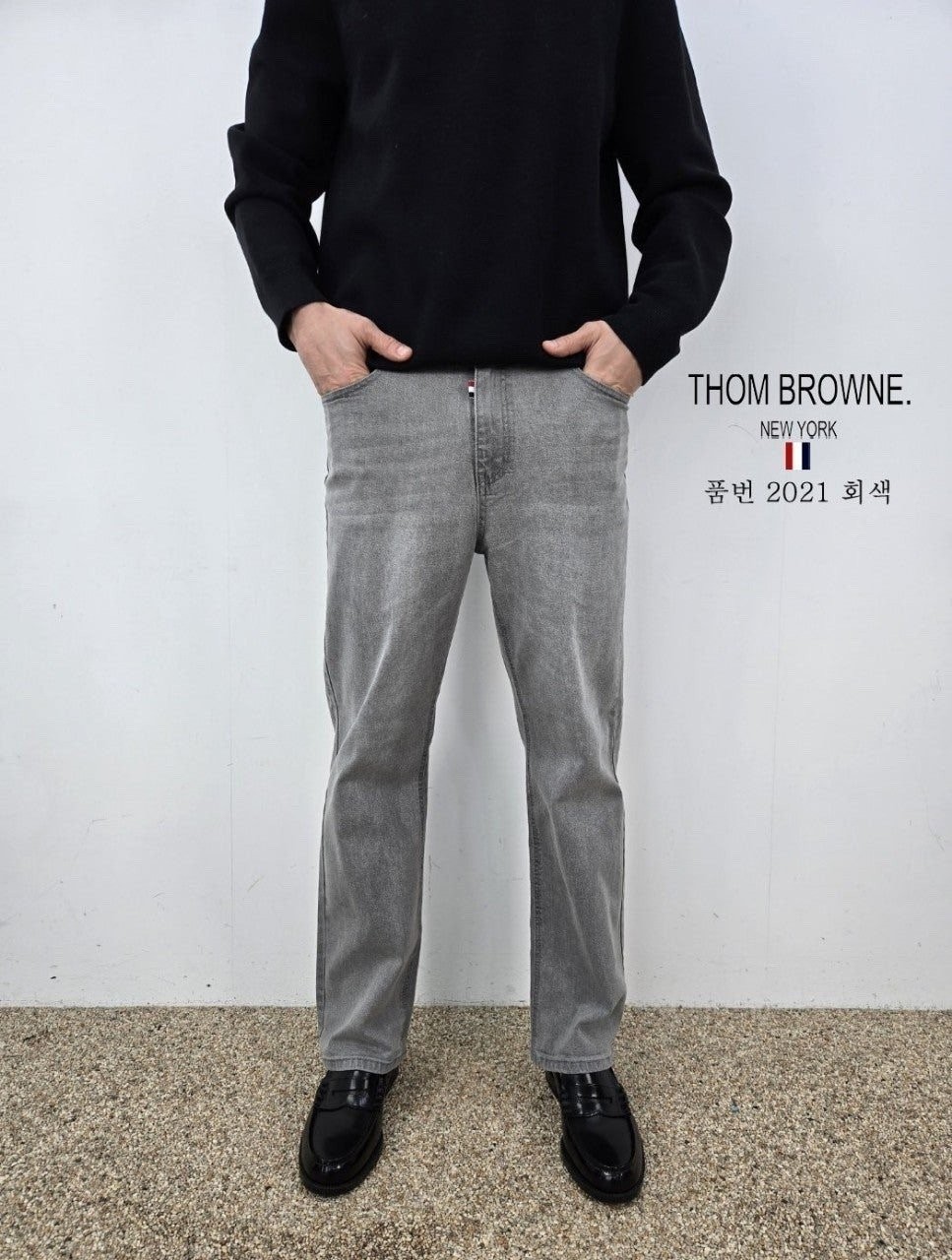 TB 세미 일자 그레이청바지
