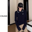 CLN 카라 라인 배색 니트