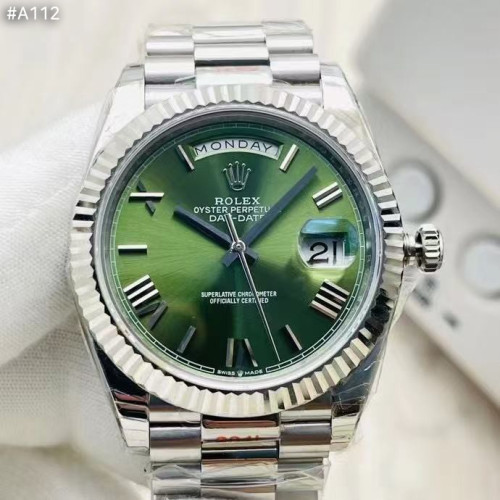 #로렉스 C공장 3255 데이데이트 올실버 그린 다이얼 (프레지던트) 40MM
