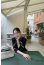 디V 플라워 스카프