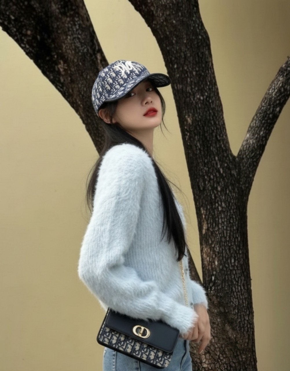 💕 디* 오블리크 자가드 볼캡 ✔수입