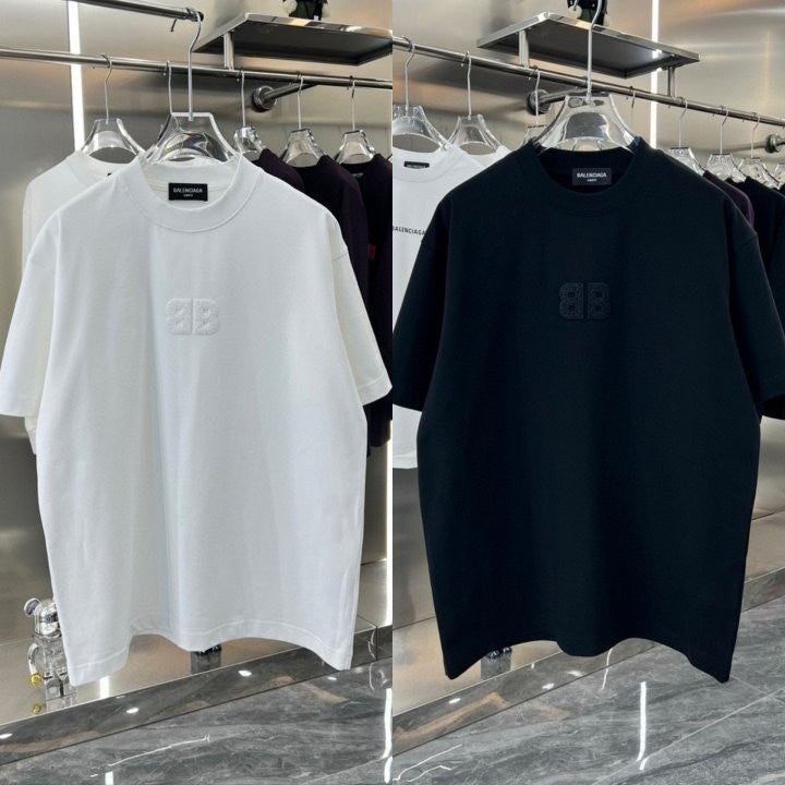 *빅사이즈 추가* BB로고 백포인트 라운드 티셔츠 BC-3344
