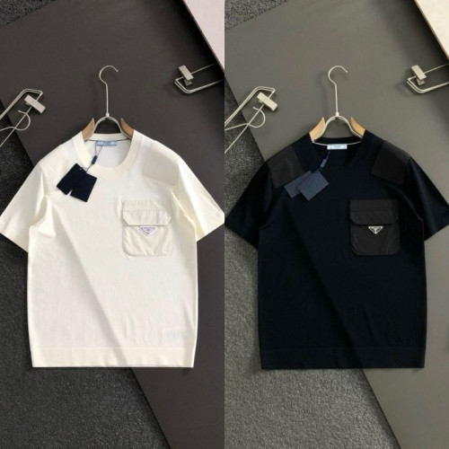 포켓 삼각로고 라운드 니트 PR-3739