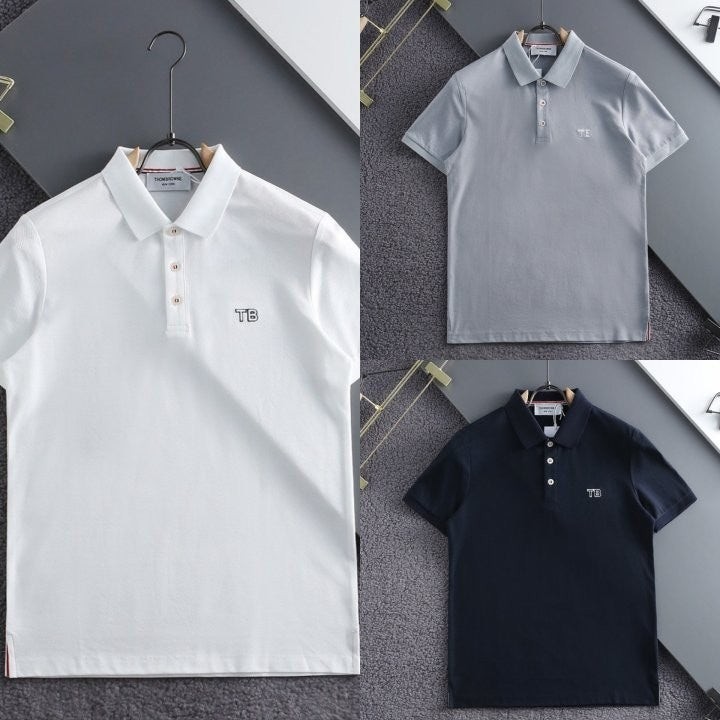 *빅사이즈 추가* TB 자수로고 코튼 카라티 TM-4069