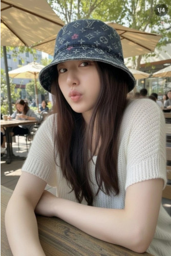💕 루* 멀티 모노그램 자가드 워싱 버킷햇 ✔수입