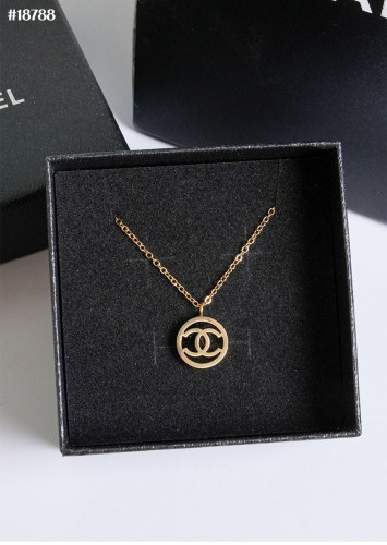 🔆 [CHANEL] 샤넬 CC 블랙 골드 펜던트 써클 네크리스 🔆