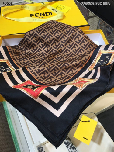 🍀 [FENDI] 팬디 주얼리 스퀘어 FF패턴 스카프 🍀