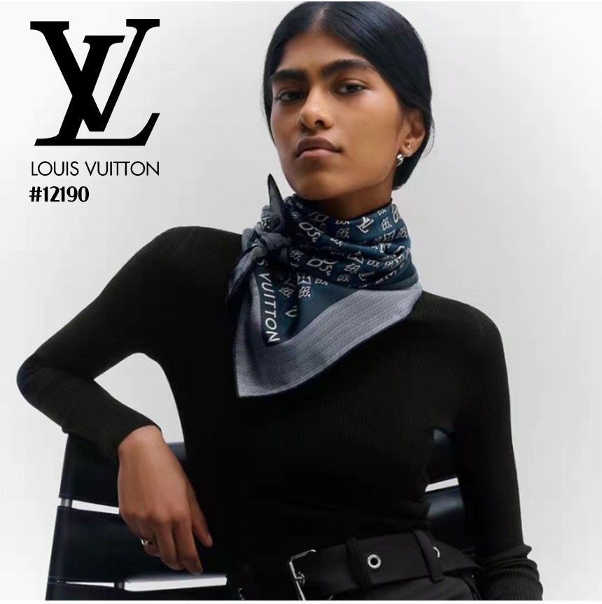🍀 [LOUIS VUITTON] 루이비통 SINCE 1854 실크 스퀘어 스카프 🍀