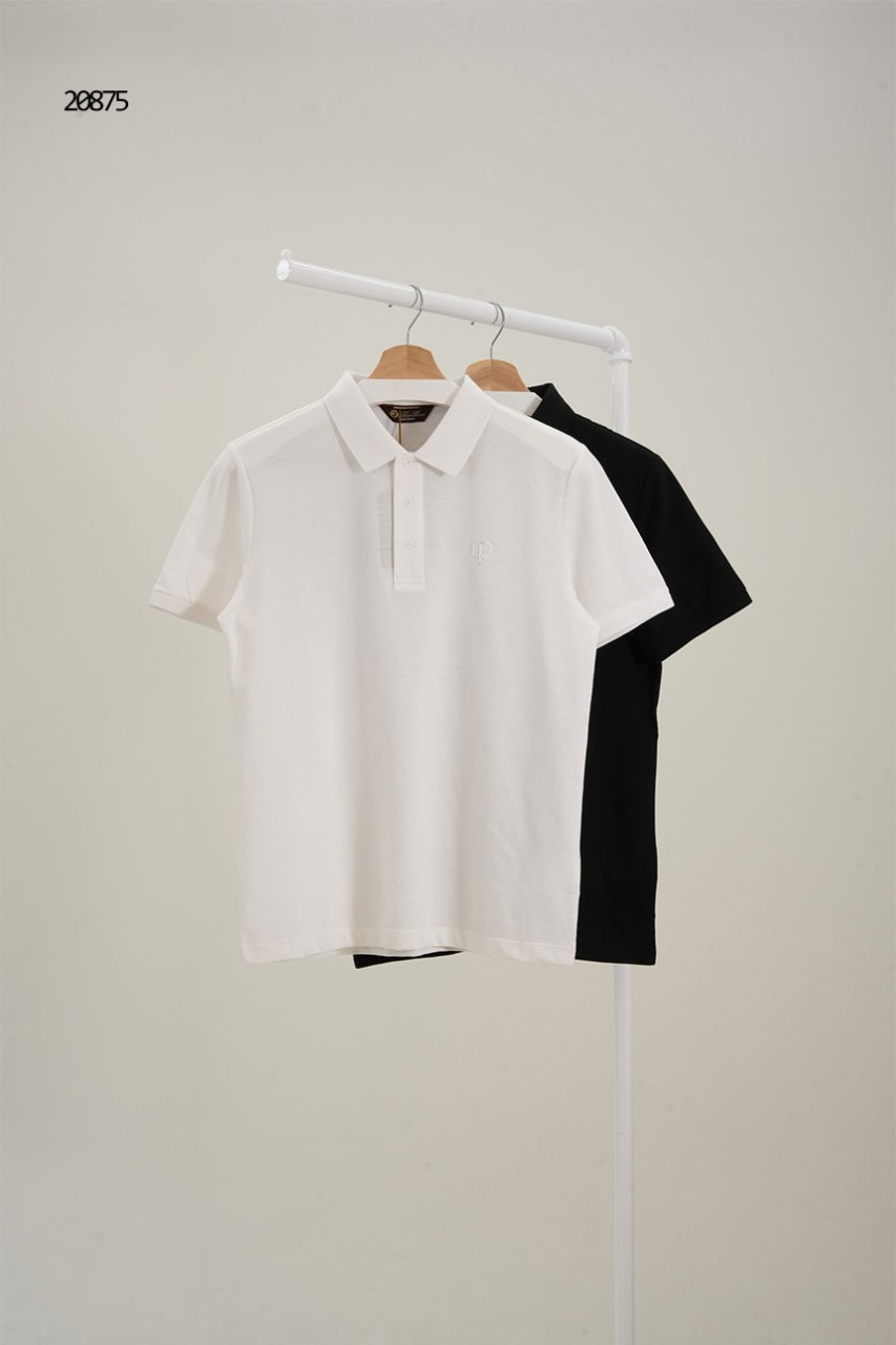 🔆 [LORO PIANA] 로로피아나 엠보 로고 스틸 패치 폴로 🔆