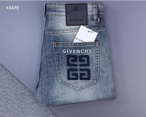 🍀 [GIVENCHY] 지방시 이니셜 자수 백 포켓 워싱 데님 팬츠🍀