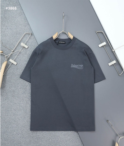 🍀 [BALENCIAGA] 발렌시아가 빈티지 웨이브자수 로고 라운드 반팔 티셔츠 🍀