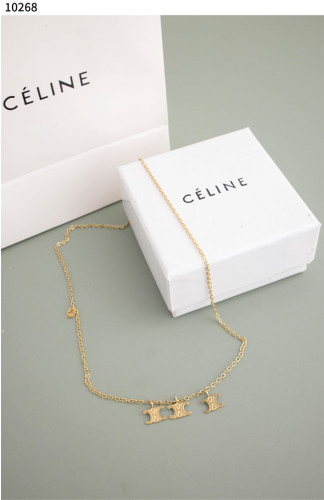 #셀린느 [CELINE] 셀린느 트리옹프 트리플 로고 골드 네크리스 신상입고💢 #목걸이 #10268