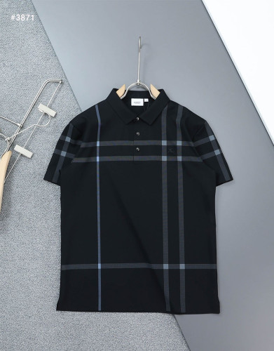 🍀 [BURBERRY] 버버리 클래식 체크 기마로고 패치 카라 반팔 티셔츠 🍀