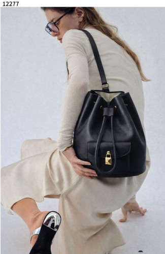 #로로피아나 [LOLO PIANA] 수입프리미엄급 Extra Drawstring backpack L27 Calfskin Black 신상 입고💢 #태그 #가방 #12277