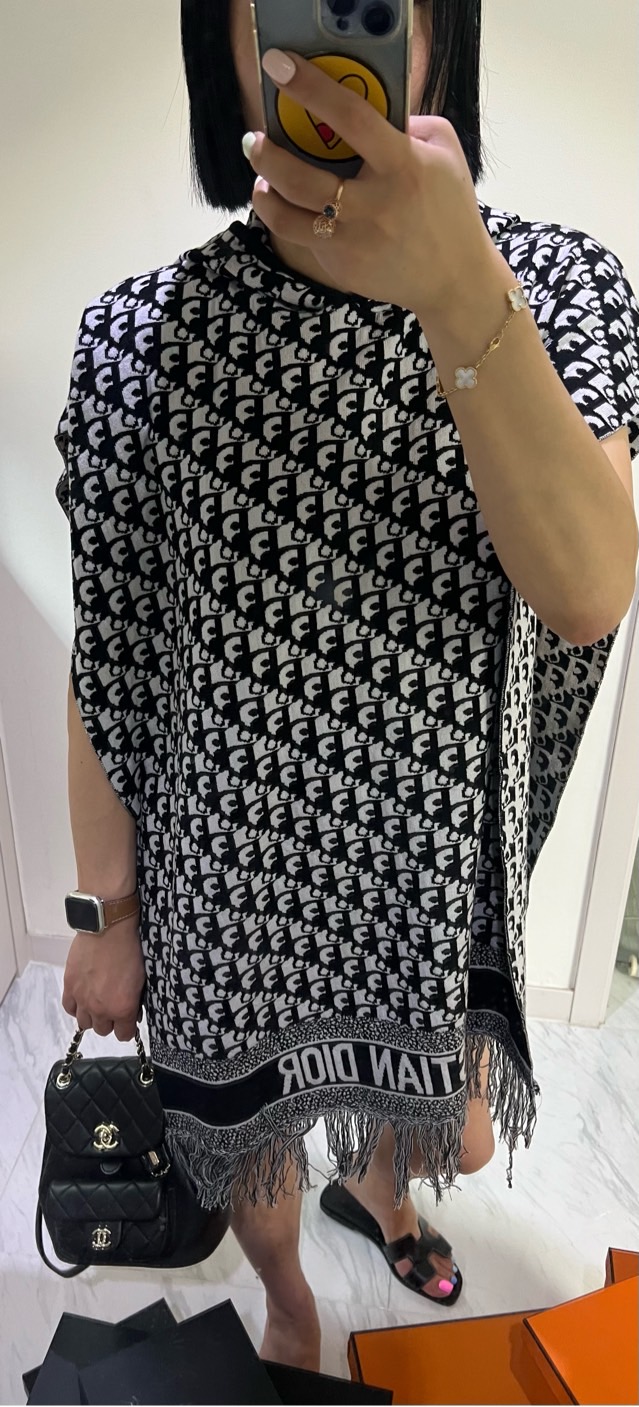 #디올  오블리크 후드 판쵸.