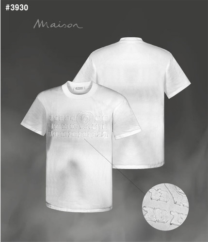 🍀 [Maison Margiela] 메종마르지엘라 더티워싱 넘버링 자수 라운드 오버핏 티셔츠 🍀