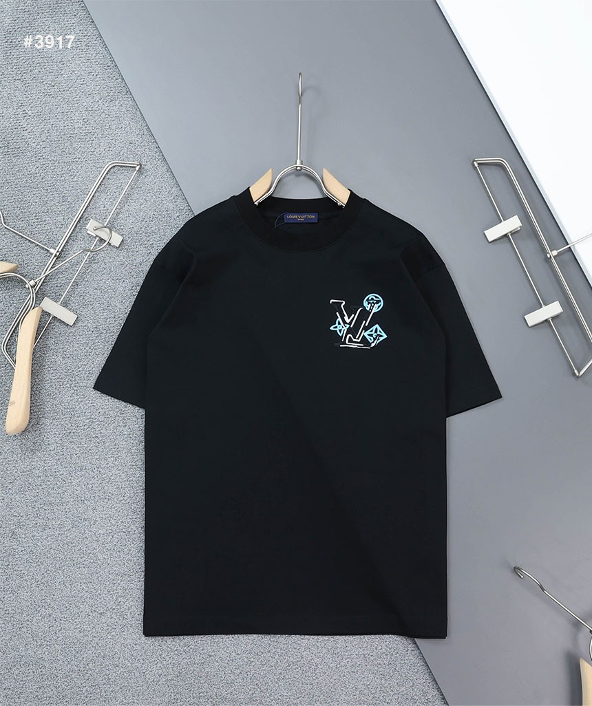 🍀 [LOUIS VUITTON] 루이비통 플라워 모노그램 그라디언트 라운드 반팔 티셔츠 🍀