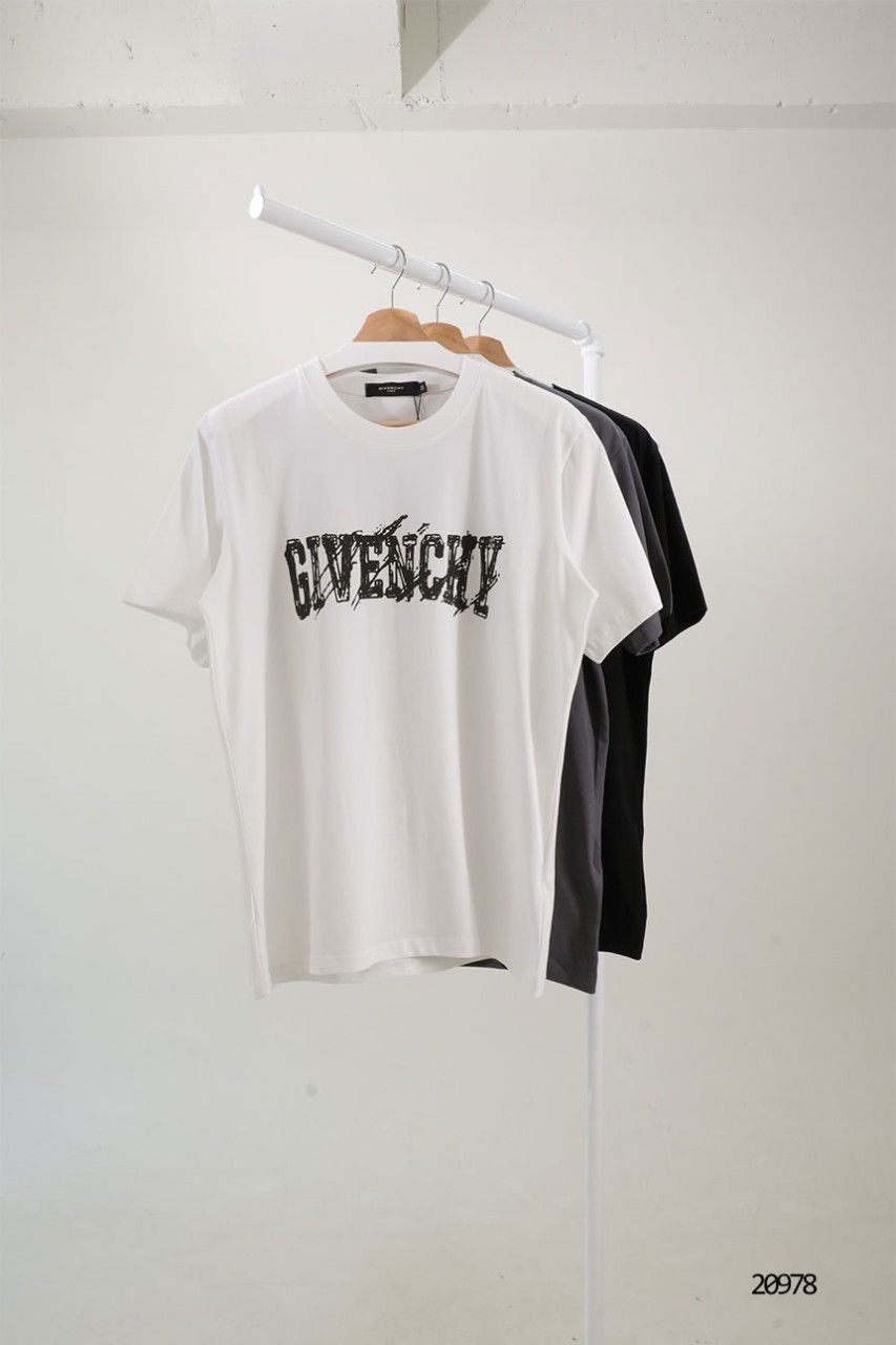 🔆 [GIVENCHY] 지방시 글리츠 레터링 더블 백 프린팅 반팔 티셔츠 🔆