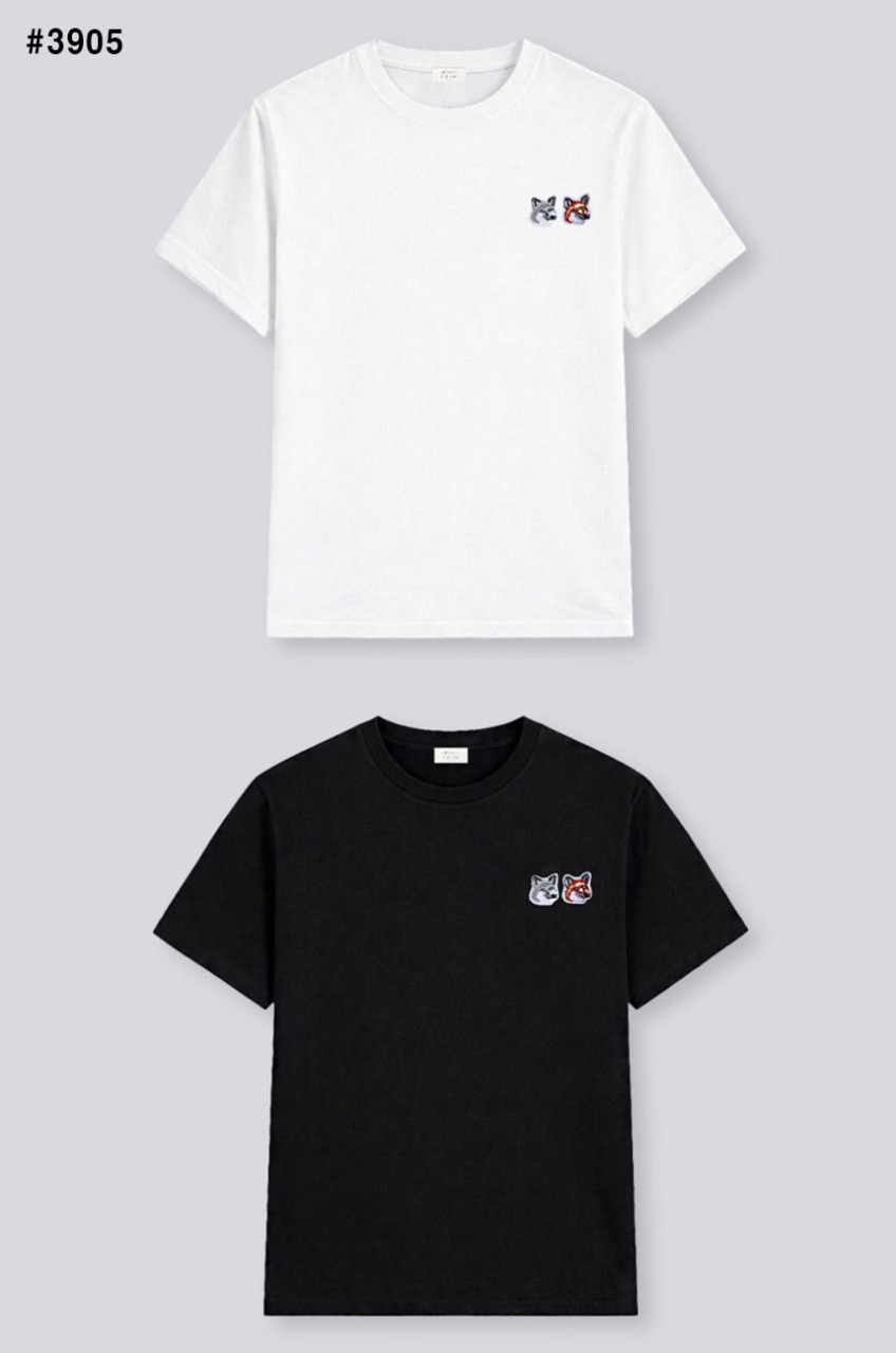 🍀 [MAISON KITSUNE] 메종키츠네 더블 폭스 헤드 클래식 코튼 티셔츠 🍀