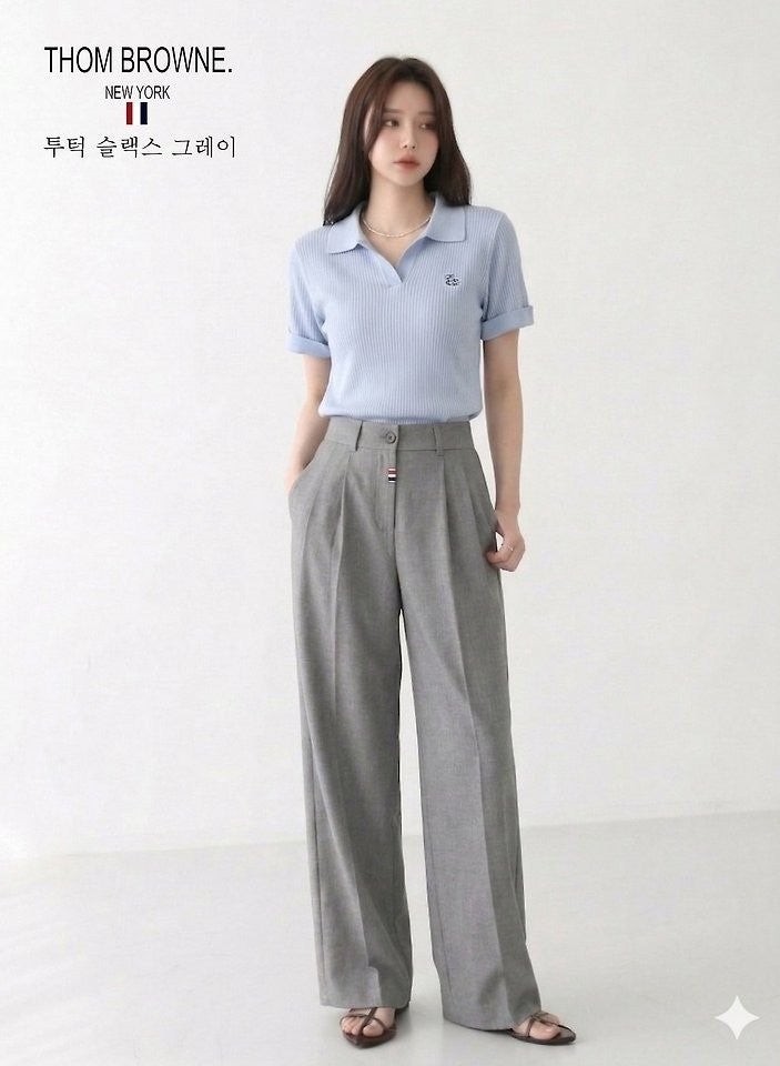 💕 톰* 투턱 슬랙스
