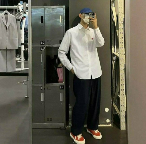 💕 휴* 메이드 하트로고 옥스포드 셔츠