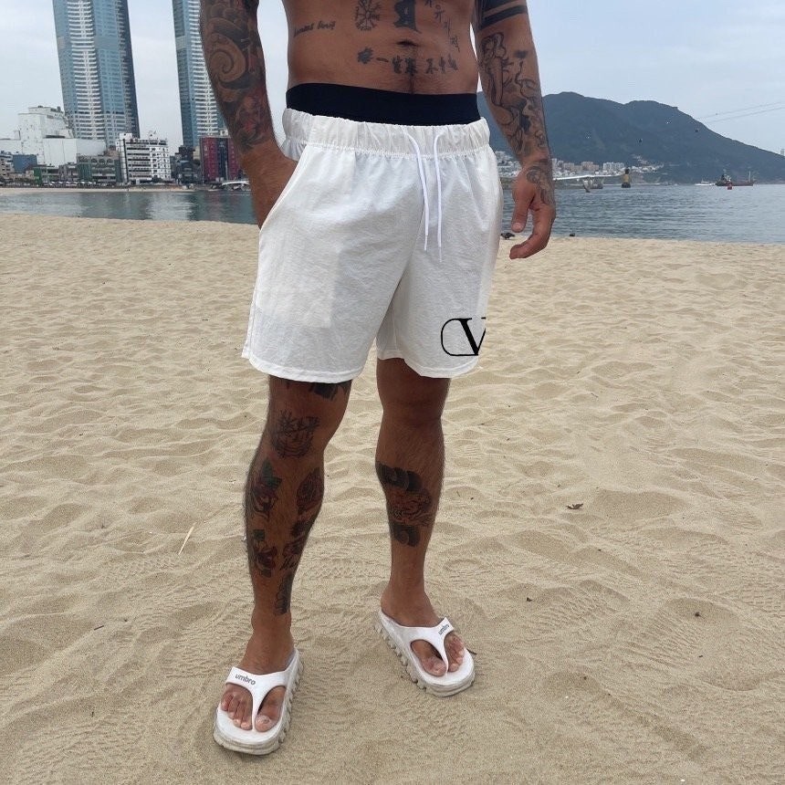💕 발*** V로고 비치쇼츠 반바지