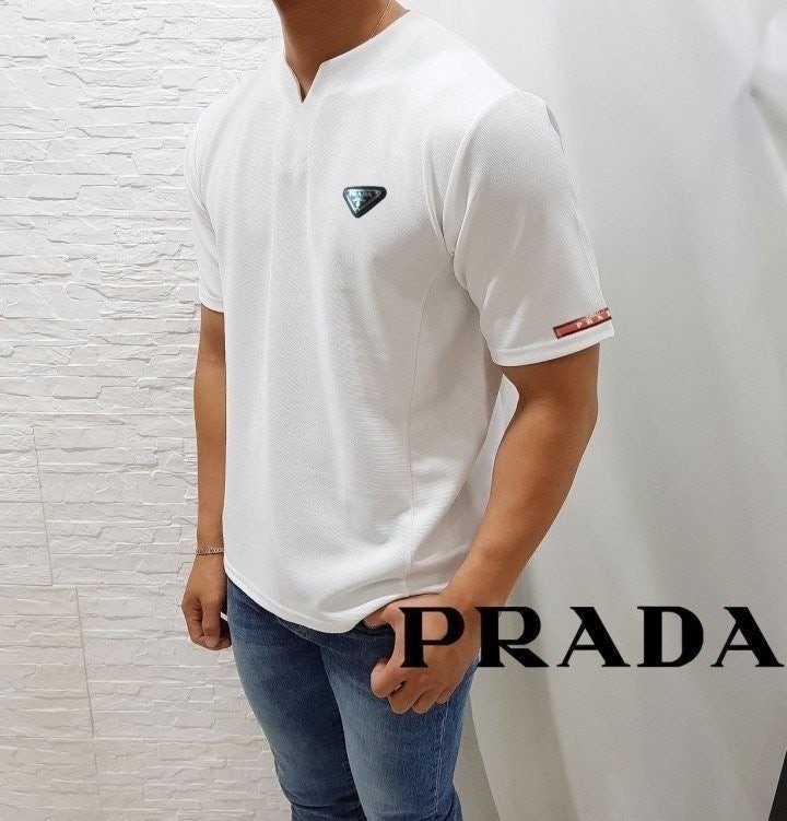 💕 프** 슬릿 엠보 반팔티셔츠