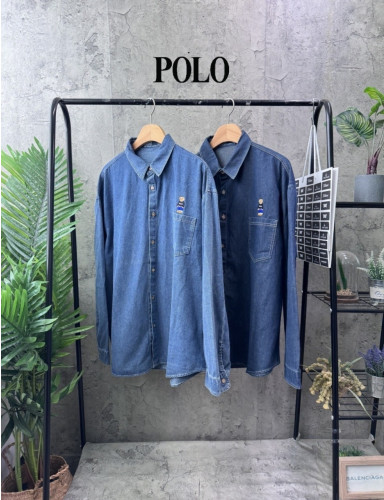 곰 자수데님 PO-957