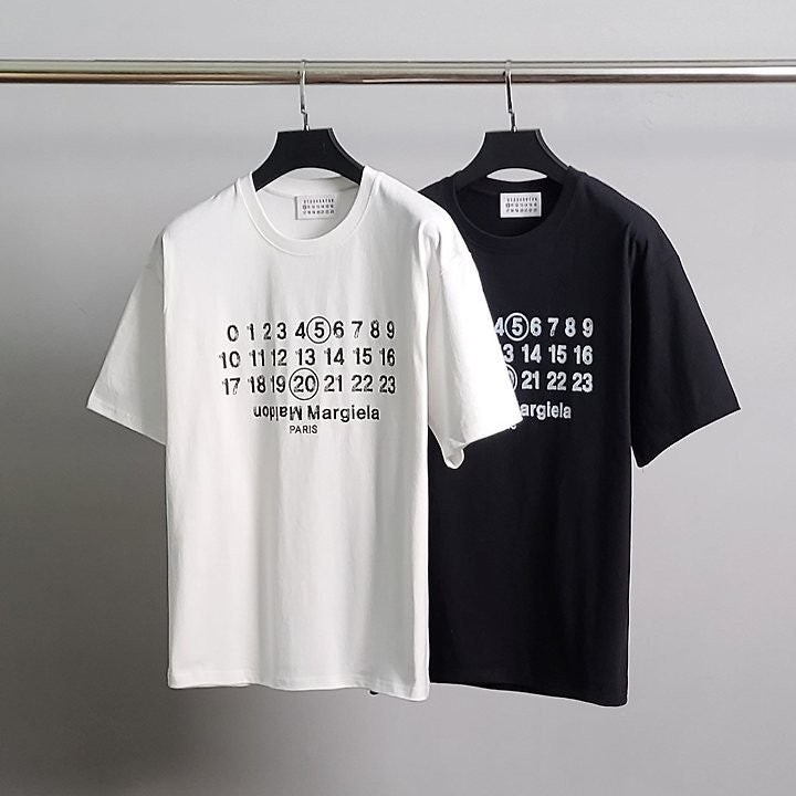 💕 메* 마르지엘라 넘버레터링 코튼 반팔티