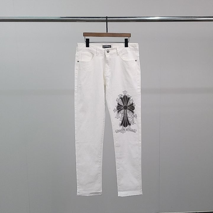 💕 크* 크로스 프린팅 청바지