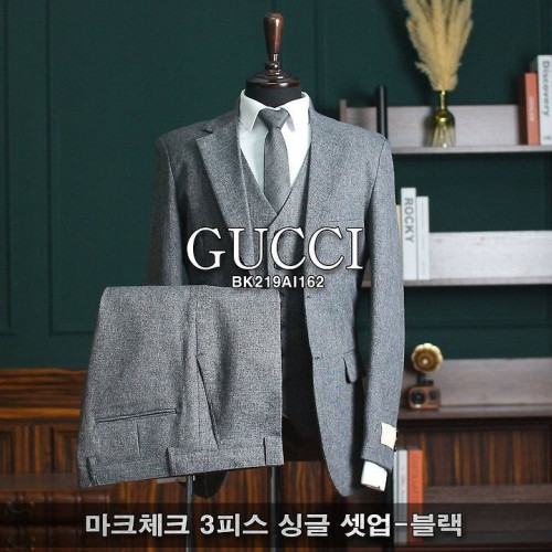 💕 구* 마크체크 3피스 싱글 셋업