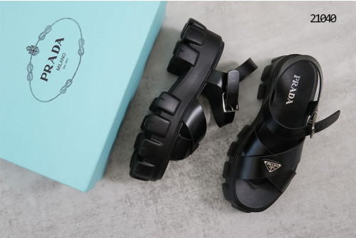 🔆 [PRADA] 프라다 모놀리스 러버 여성 샌들 🔆