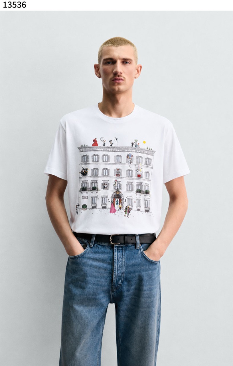 #발렌티노 [VALENTINO] 파리 시티 그래픽 티셔츠 신상입고💢 #상의 #티셔츠 #13536