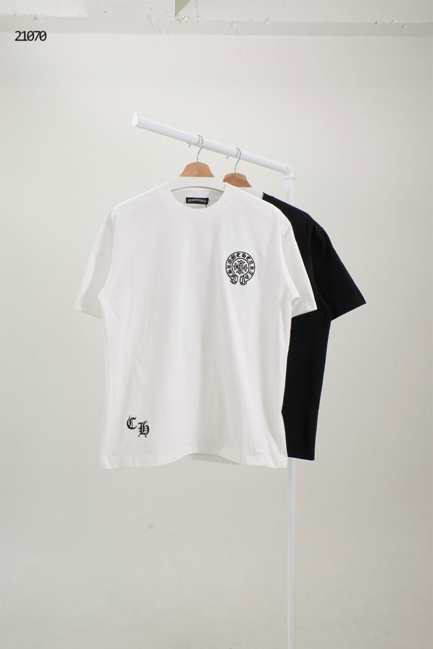 🔆 [Chrome Hearts] 크롬하츠 홀스 슈 자수 스틸 로고 포인트 반팔 티셔츠 🔆