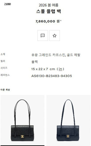 🔆 [CHANEL] 샤넬 2026 봄 여름 스몰 플립 백 🔆