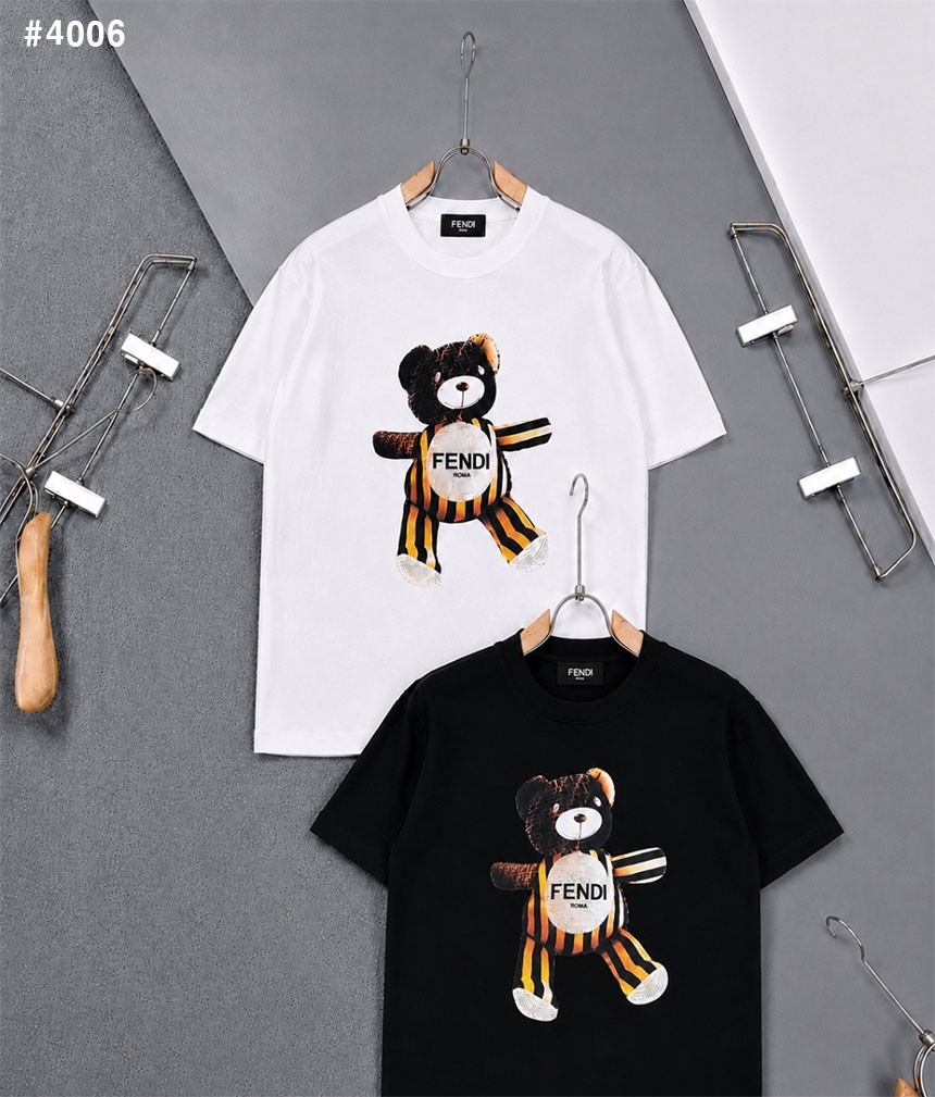 🍀 [FENDI] 팬디 곰돌이 그래 라운드 티셔츠 🍀