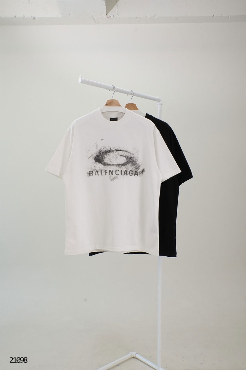 🔆 [BALENCIAGA] 발렌시아가 워시드 크레용 루프 반팔 티셔츠 🔆