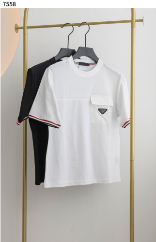 #프라다 [PRADA] 배색 포켓 라운드 티셔츠 신상입고💢 #상의 #티셔츠 #7558