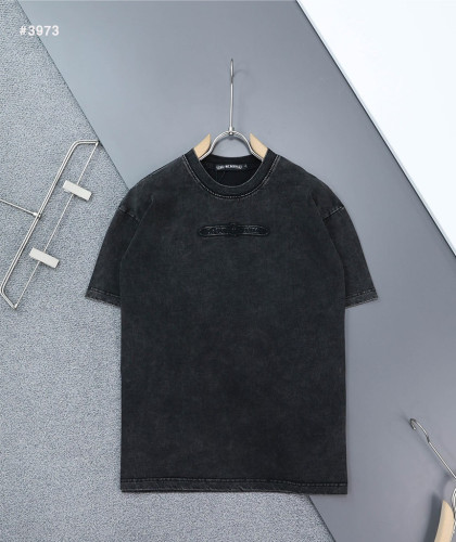 🍀 [Chrome Hearts] 크롬하츠 CH 대거 자수로고 라운드 반팔 티셔츠 🍀