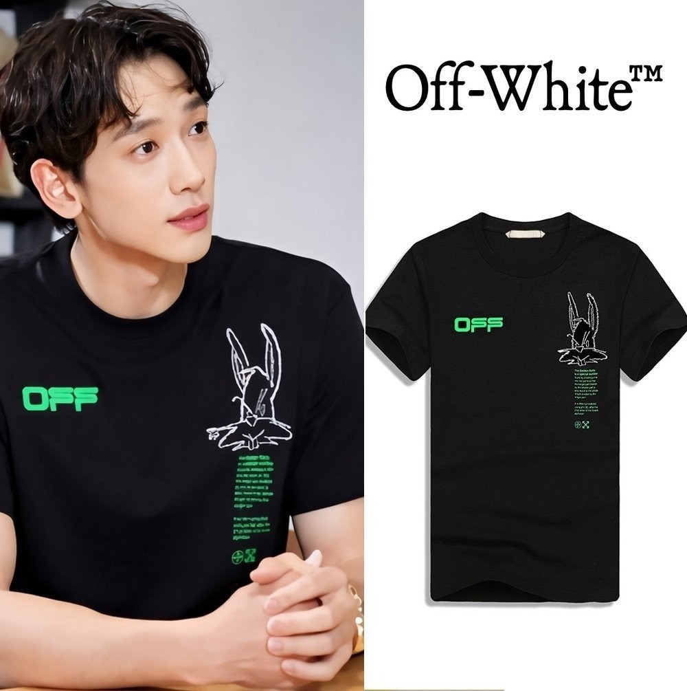 ♻️ OFF Wh*te ♻️ 🤍 인기커플 반팔 🤍