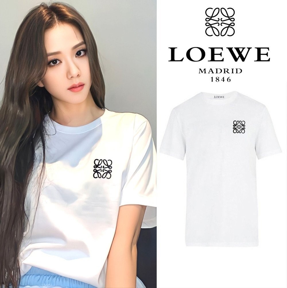 🔳 2026 S/ S LO*WE 자수로고 커플티셔츠 🔳
