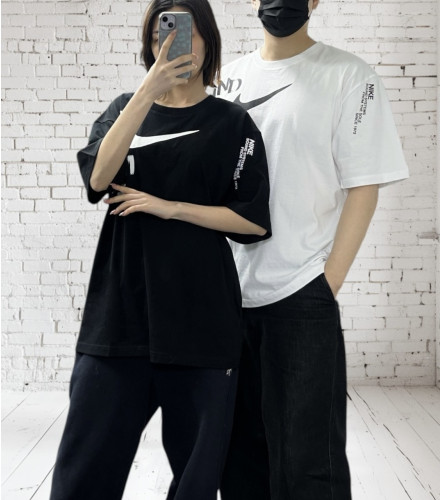 <NK 빅 스우시 면 반팔>