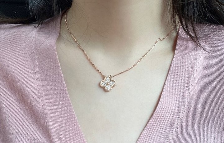 💕 반*** 알함브라 파베 펜던트 목걸이✔수입최고급