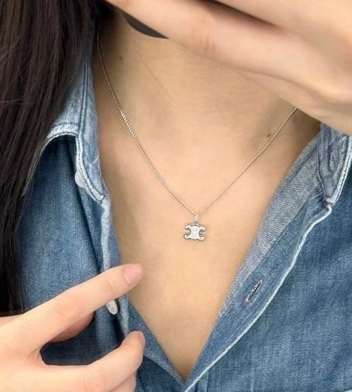 💕 셀** 트리옹프 라인스톤 목걸이✔수입최고급