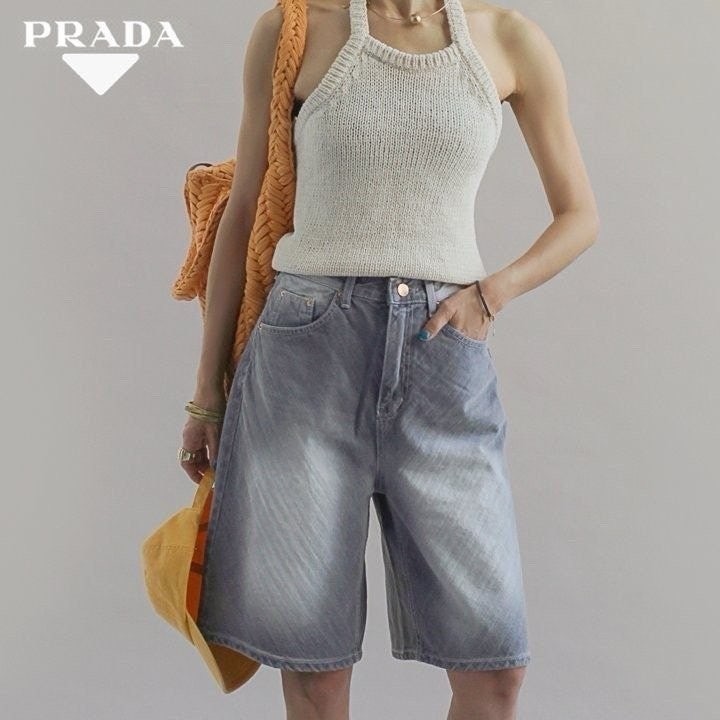 💕 프** 워싱 그레이 데님 5부 팬츠