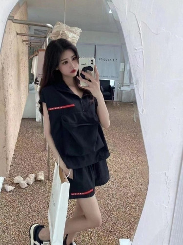 💕 프** 반바지후드나시 셋트