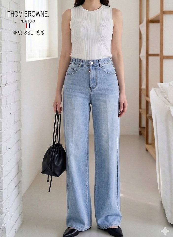 💕 톰* 밴딩 일자와이드 (831)
