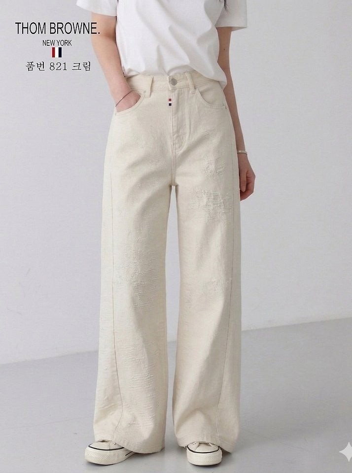 💕 톰* 절개 일자와이드 (821)