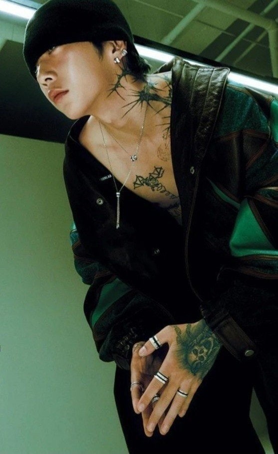 💕 부** 콰트로 블랙 에디션 링 펜던트 목걸이